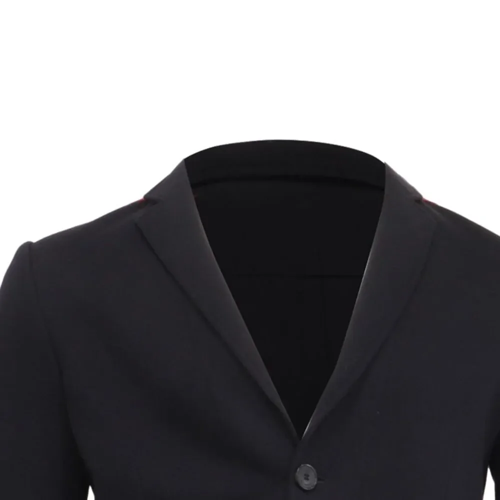 Givenchy Single-Breasted Blazer with Pockets in Black Cotton